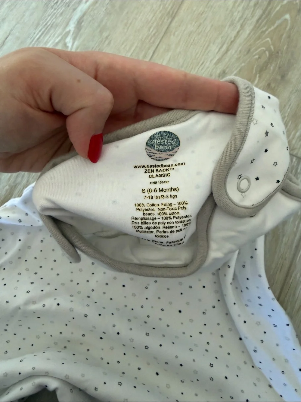 Zen One Nested Bean Sack 0-6 Months